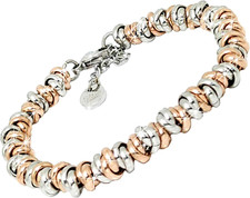 ® BRACCIALE DONNA INTRECCIATO NODINI ACCIAIO DIVERSI COLORI
