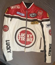 Leather jacket Giacca Lucky Strike Kevin Schwantz Suzuki