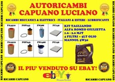 KIT TAGLIANDO ALFA ROMEO GIULIETTA 1.6 JTDM 5L MANNOL 5W30 + 4 FILTRI 
