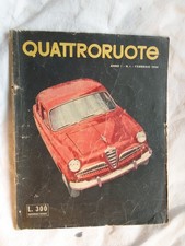 PRESTIGIOSA E RARA RIVISTA  : '  QUATTRORUOTE     ' :  IL N. 1  DEL 1956    !!!!