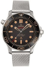 Orologio Uomo Omega Seamaster Titanio Automatico James Bond Quadrante Marrone Lunetta 42mm