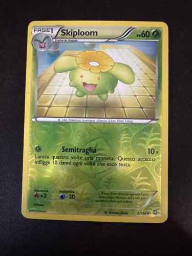 Carta pokemon skiploom 124 - carta,
