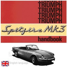 TRIUMPH spitfire Mk3  Handbook - ENGLISH language