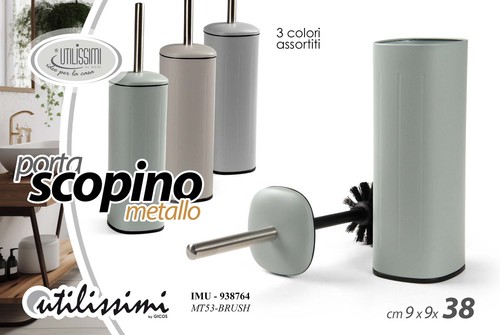 Portascopino metallo bagno