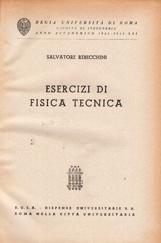 Esercizi fisica tecnica - di,