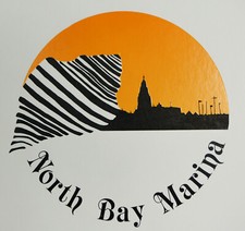 Quadro 6" vintage pastello tecnica mista North Bay Marina design conchiglia logo 