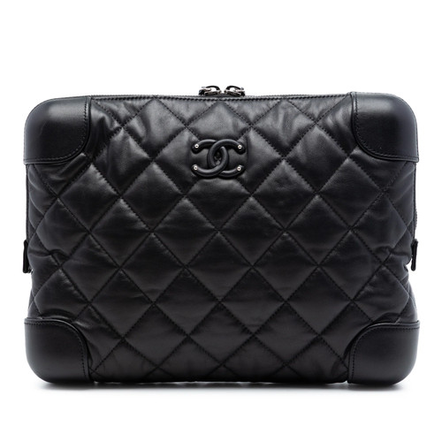 Chanel matelassé cuir - cc,