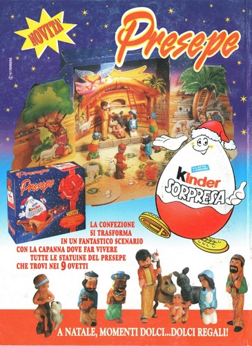Kinder sorpresa presepe - kinder,