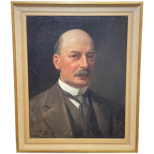 Dipinto olio scozzese ritratto