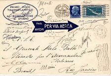 crociera transatlantica del generale Italo Balbo aerogramma