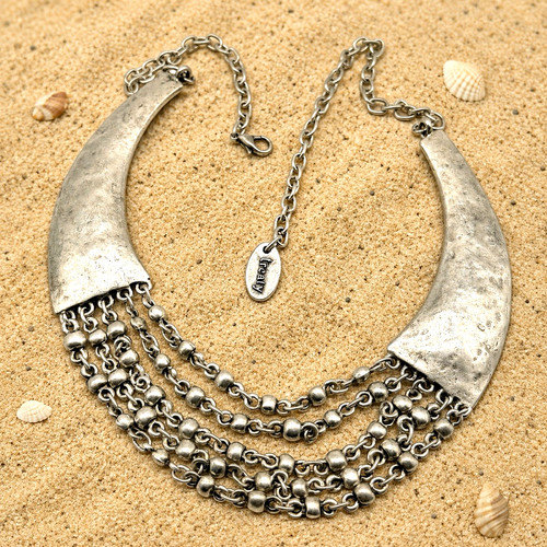 Treaty collana con - collana, pannello