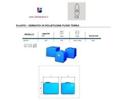 SERBATOIO  CISTERNA CUBO ELBI