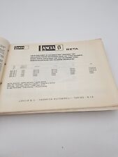 Manuale officina Lancia Beta