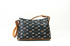 SERGIO TACCHINI Borsa Spalla Eco Pelle Stampata Nero Beige Shoulder Bag Logo