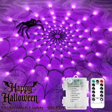 96 LED Halloween Spider Web