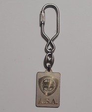 Raro Vecchio Portachiavi AUTO LANCIA A.S.A. MILANO (old keyring)