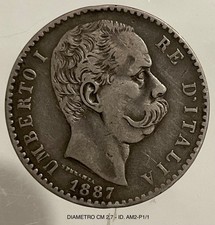 Lire tallero 1887 - 2,