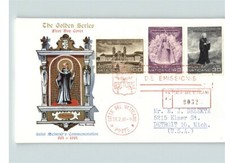 Copertina VATICANO, 3 francobolli, La serie d'oro, registrata, 1961
