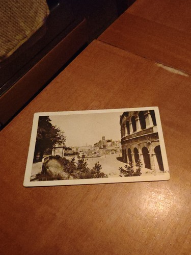 Cartolina roma colosseo con - cartolina,
