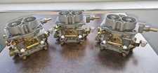 Three refurbished WEBER 42 DCNF carburettors, Maserati Merak setup 3 L
