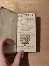 Seicentina Curzio Rufo De' Fatti di Alessandro Magno Porcacchi Tivani Venezia