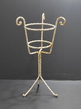 Portavaso in ferro battuto fioriera antica portapiante da esterno interno 48 Cm