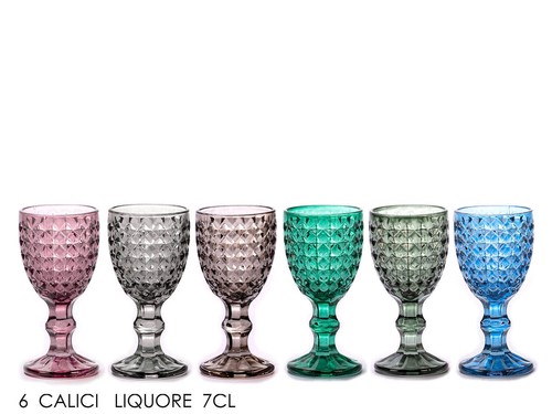 Set bicchierini liquorelli - set, 6
