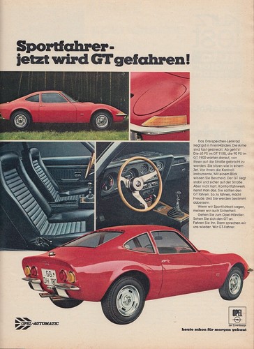 Opel pubblicità - gt,