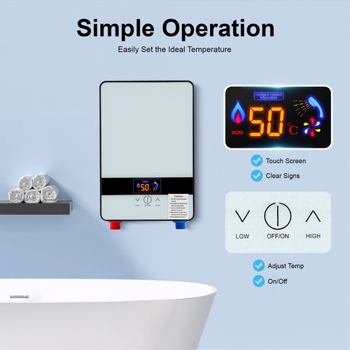 Scaldabagno elettrico tankless - elettrico,