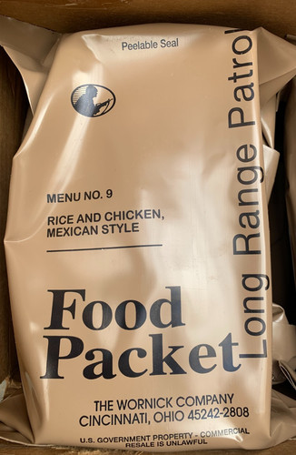 Mre army lrp pacchetto cibo - us,