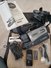 Videocamera Sharp Slim Cam VHS SlimCam VL-L64U con borsa, telecomando, caricatore, xbatt