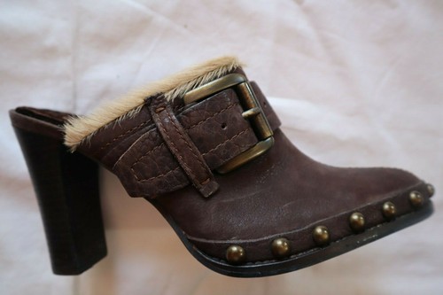 Tacchi pelle marrone - tacchi, scuro