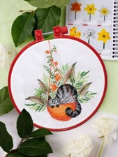 Kit Mini Punto Croce - Gatto