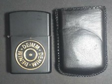 ACCENDINO ZIPPO DENIM,NERO .Con custodia. Usato. 