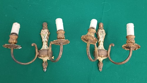 Coppia appliques antiche in - di,