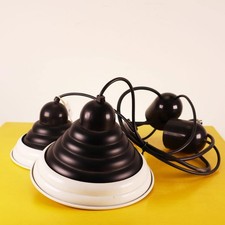 coppia di lampade vintage in metallo