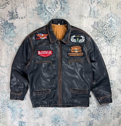 Leather aviator flight - , vintage