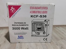 Savichem KCF-S36 Stufa a Combustibile Liquido con Stoppino - Nera