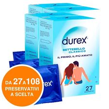 Durex Settebello Classico Preservativi Easy-On Profilattici Extra Lubrificati
