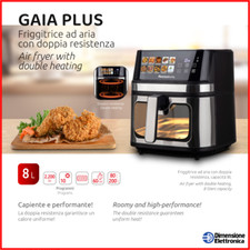 Friggitrice ad Aria 8 Litri Gaia PLUS Air Fryer Display Melchioni Family 2200W