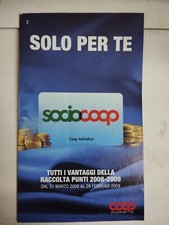 RACCOLTA PUNTI COOP ADRIATICA SOLO PER TE DAL 31 MARZO 2008 AL 28 FEBBRAIO 2009