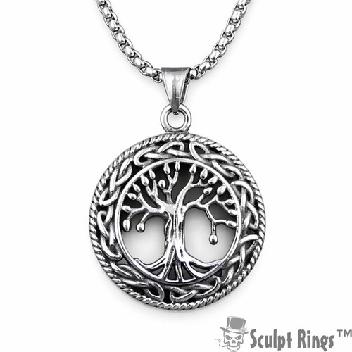 Collana con ciondolo - , albero