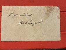 Bob Ramazzotti 🔥🔥MLB Debutto: 1946 Brooklyn Dodgers🔥🔥Cartolina automatica 🔥🔥🔥