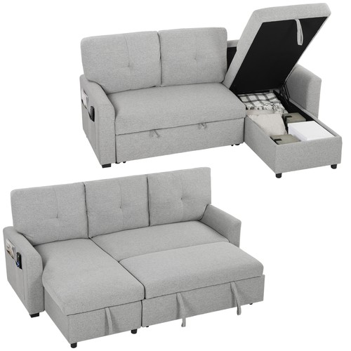 Homcom divano letto angolare - divano,