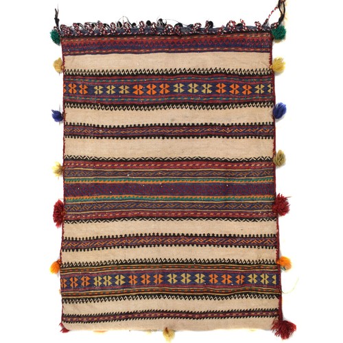 Cuscino lana tribale afgano - lana,