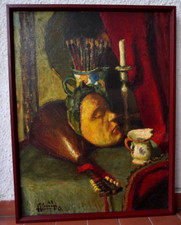 Olio tela giovan francesco - olio,