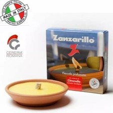 ZANZARILLO FIACCOLA PROFUMATA ALLA CITRONELLA IN TERRACOTTA DM.10 CM - 10 PEZZI