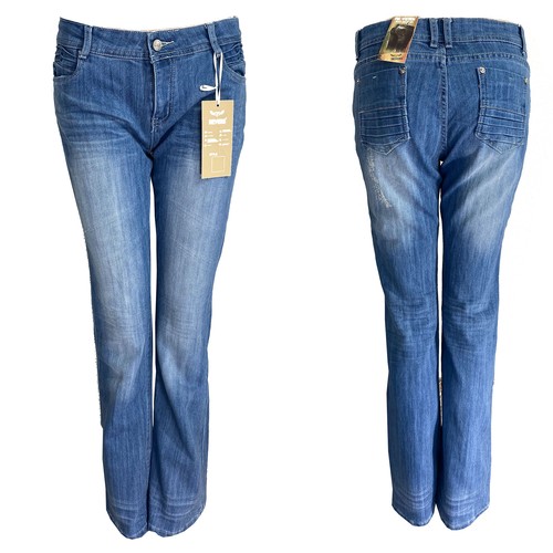 Jeans donna revers pantaloni - jeans,