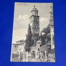 LAGO DI LUGANO CHIESA DI MORCOTE CARTOLINA ANTICA