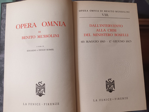 Opera omnia viii benito - opera,